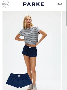 PARKE navy shorts